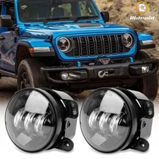 Pair 4" Inch Bumper LED Fog Light Driving For Jeep Grand Cherokee 2011 2012 2013