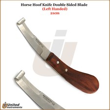 Left Hand Farrier Hoof Knife Double Sided Blade Horse Hoof Trimmer Farriers Tool
