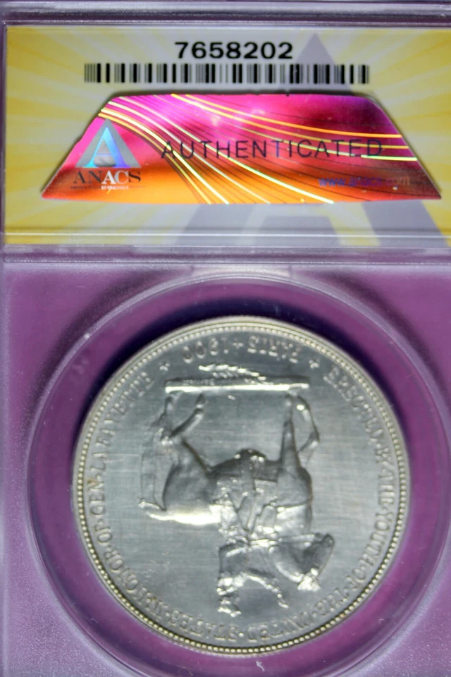 1900 - ANACS AU58 DETAILS LAFAYETTE CLEANED HALF DOLLAR!!  #B44112 - Image 2 of 2