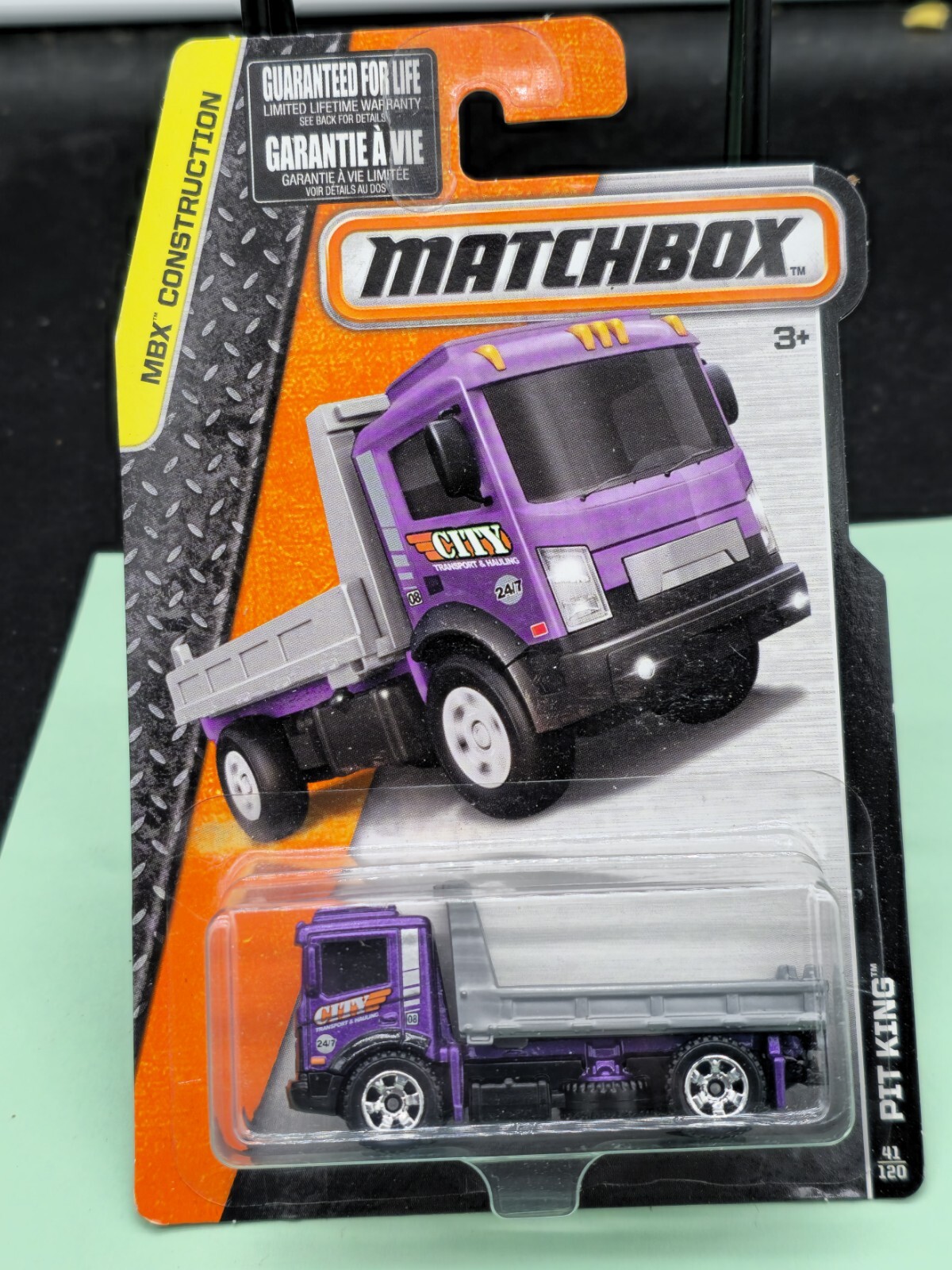 Matchbox 2016 MBX建設-ピットキングパープルとグレー