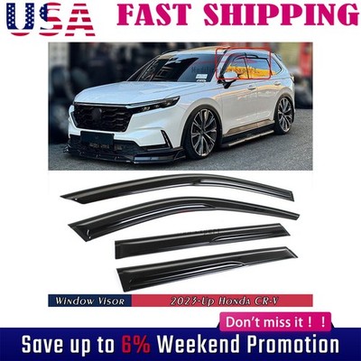 For 2023-2025 Honda CRV CR-V Mugen Style Window Visors Rain Guards Deflectors