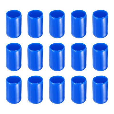 20 Pack Screw Thread Protector Cover Rubber End Caps 3/8''(10mm) ID/Blue