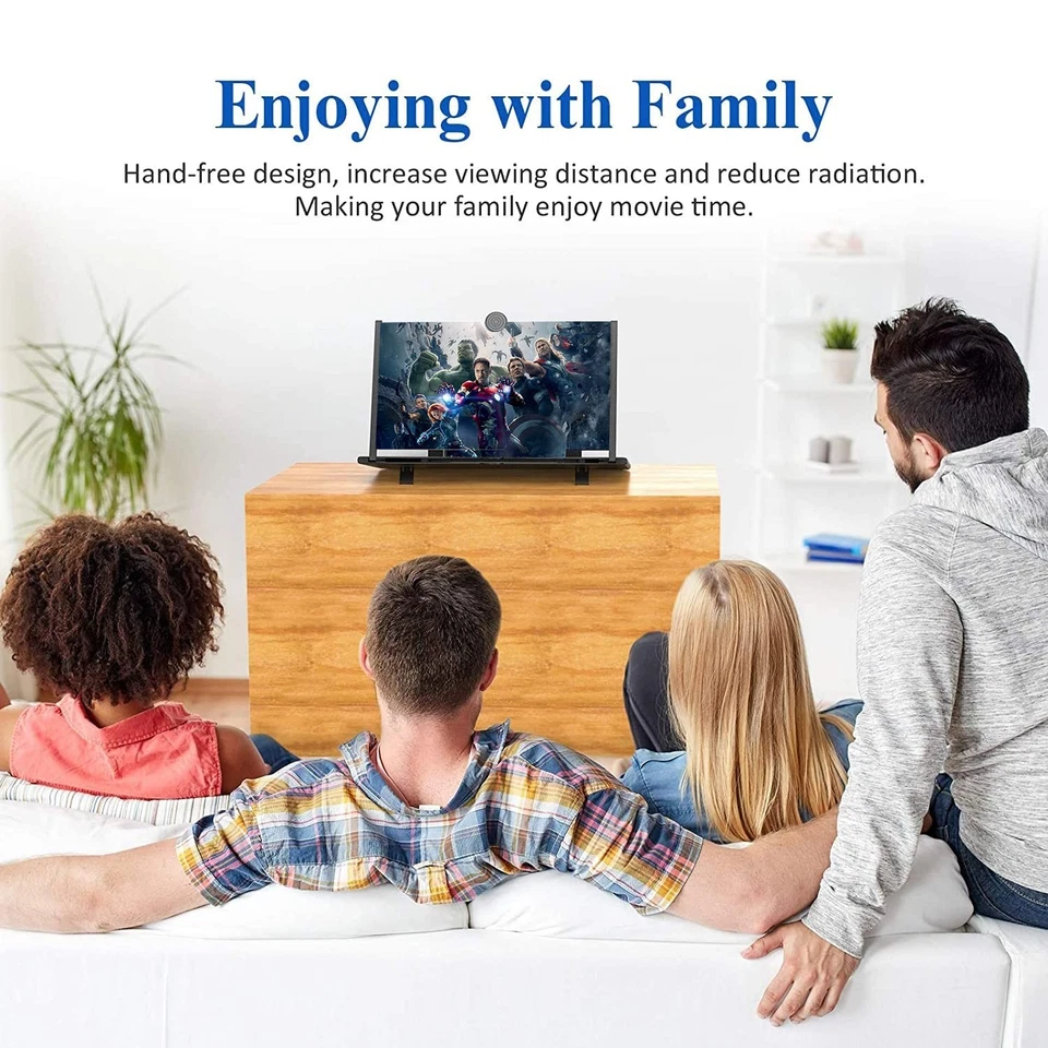 16" Screen Magnifier for Cell Phone – 3D HD Magnifing Screen Enlarger Project... - Image 2 of 4