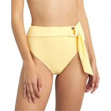 NEW NWT ONIA Anais Bikini Bottoms Belted L LARGE Yellow