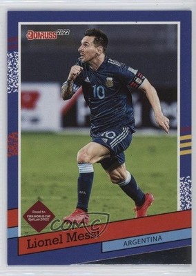 2021-22 Panini Donruss Road to Qatar 1991 Donruss Tribute Lionel Messi #10 g2e