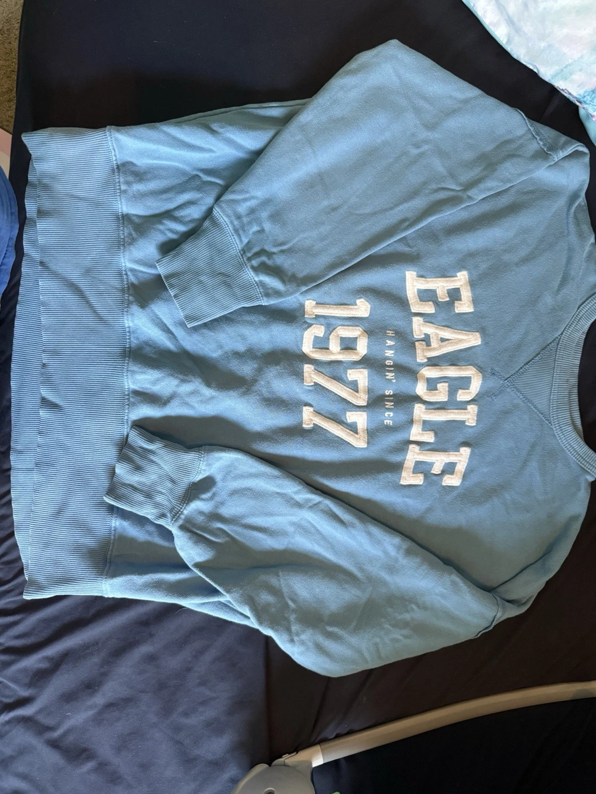 002 Blue American Eagle Pullover Size Medium