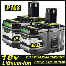 For RYOBI P108 12000mAh lithium 18Volt High Capacity 12.0Ah Lithium-Ion Battery