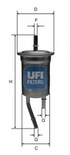 Kraftstofffilter UFI 31.828.00 Filtereinsatz für KIA RIO 1 DC 2 JB 16V