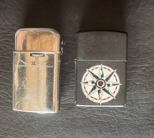 Vintage Cigarette Lighter Lot Of 2 Ronson & Zippo Made In USA