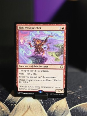 Hexing Squelcher MTG ECL #0145 Near Mint Goblin Sorcerer Rare Commander