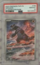2023 POKEMON PAR EN-PARADOX RIFT ILLUSTRATION RARE #199 GROUDON PSA 10 on eBay