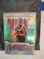 2021 Panini Prizm WNBA #4 A'ja Wilson Fearless Prizms Green