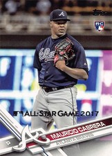 Mauricio Cabrera 2017 Topps All-Star 455  Atlanta Braves  Baseball Card