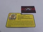 Rare Vintage 80s G.I. Joe CONDOR File Card Plastirama Argentina (Airborne Varian