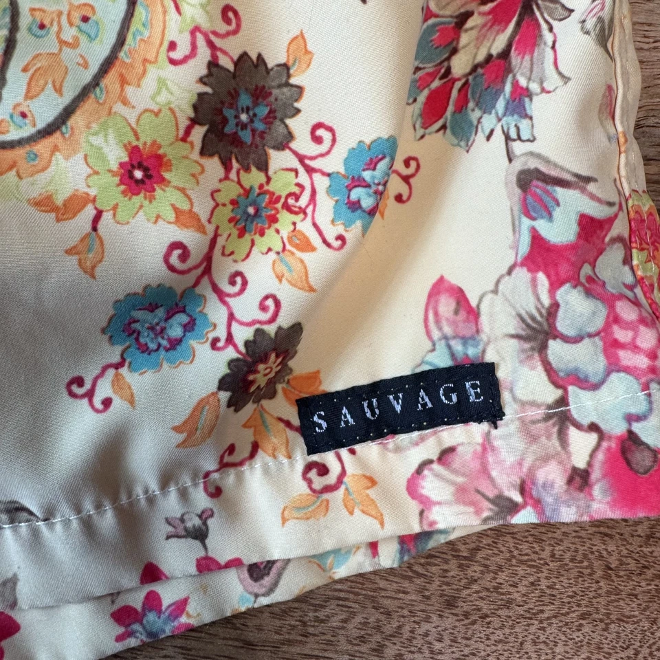 Bañador Sauvage Pantalones Cortos Para Hombres Pequeño Amarillo Cachemira Floral Board Shorts EE. UU. Foto 3 de 4