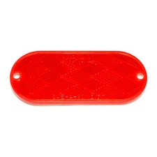 4-3/8" x 1-7/8" Red Plastic Reflectors with Mounting Holes 5 pcs. 
