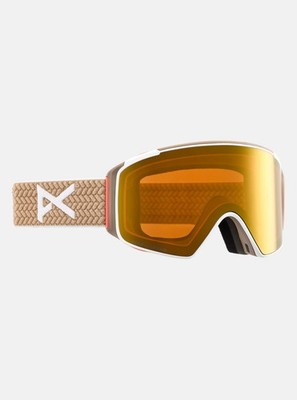 Anon Schneebrille M4S Cylindrical Goggles + Ersatzglas und Maske Summit Taupe / 