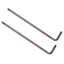 2PCS Tamper Proof Torx Key T15 Torx S2 Steel L-Shape Star Wrench