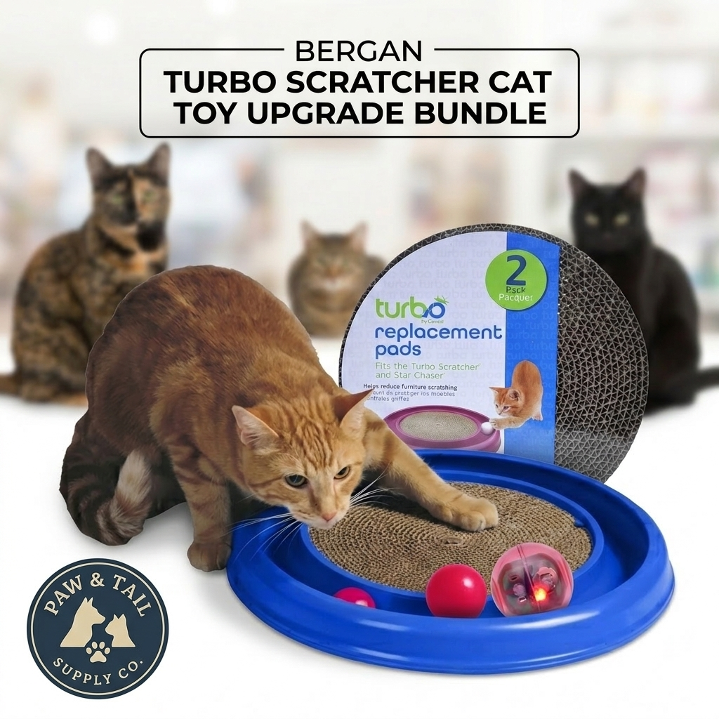 Bergan Turbo Scratcher Cat Toy Upgrade Bundle | eBay