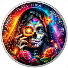 2024 Liberad 1 oz silver coin- Dia de los Muertos -The Death