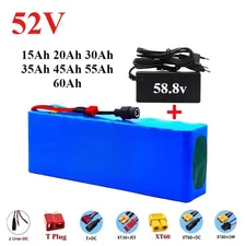 52V 30Ah 14S4P Rechargeable Li-ion Battery for E-Bike E-Scooter with BMS