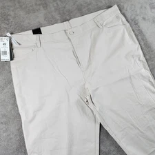 Mens Adidas Go To Golf Pant size 42x32 Flat Front Golf Chino Pants