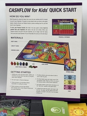 Cashflow for Kids Board Game Complete - Rich Dad Poor Dad Robert
