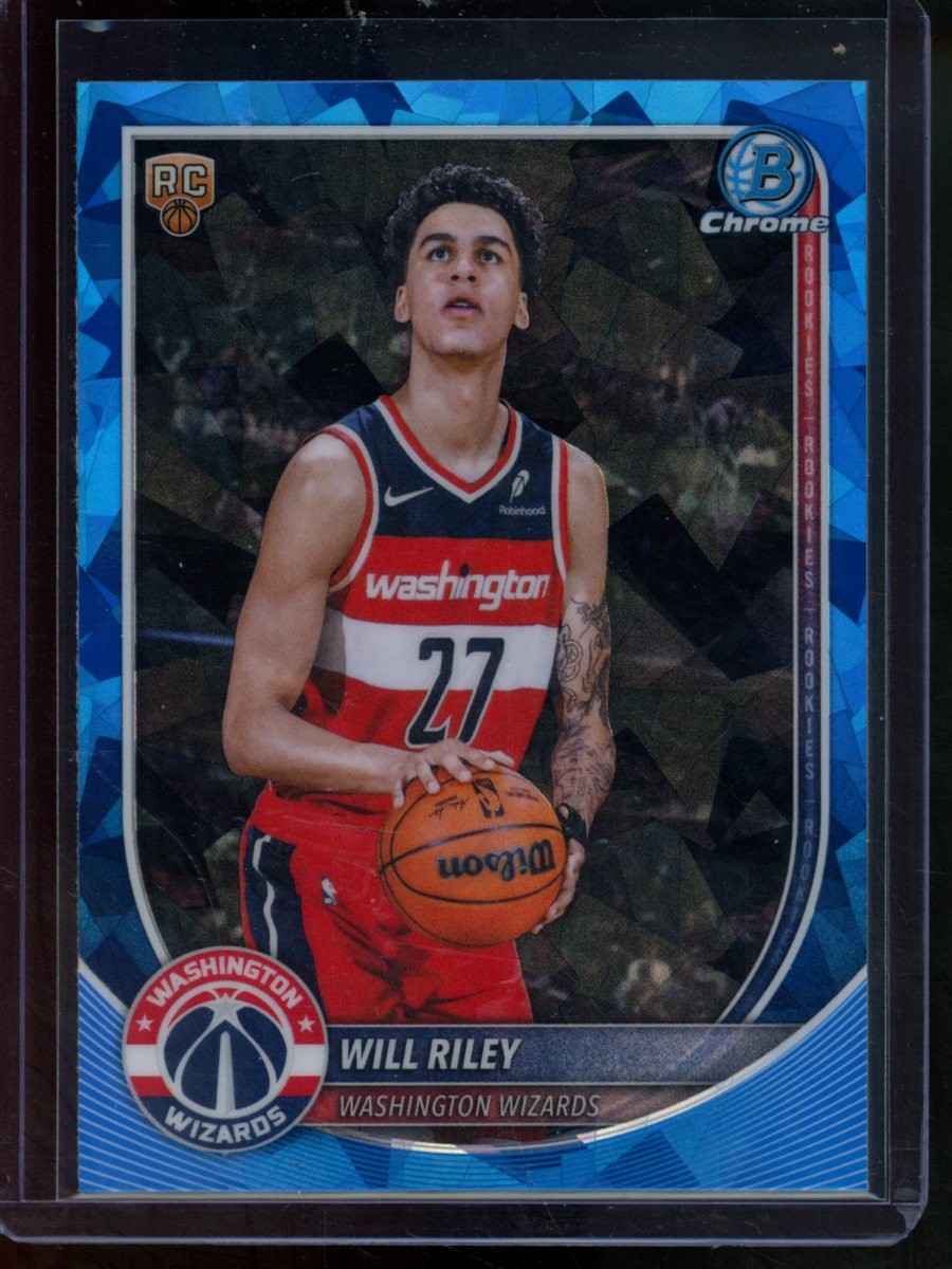 2025-26 Bowman Chrome Sapphire Will Riley #BCV-21 Rookie