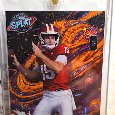 Leaf Galactic Splat Fernando Mendoza California Golden Bears Football Card 1/1