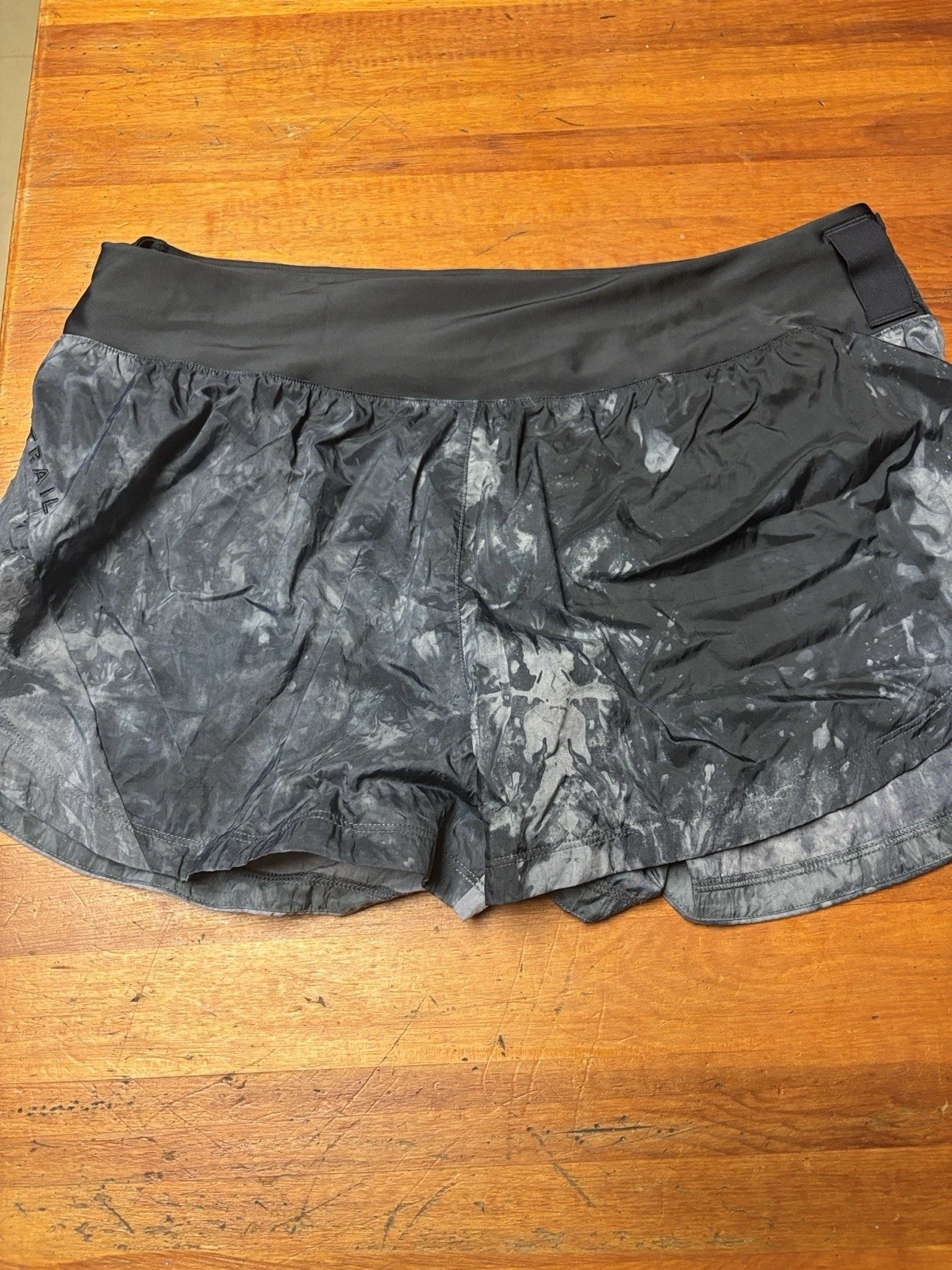 Nike Women's Trail Repel Running 3” Shorts Size XL Tie-Dye Black Lined NWT