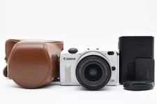 Canon EOS M2 18.0MP Digital Camera White EF-M 15-45mm IS STM [Exc+5] JAPAN #2967