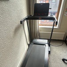 Reebok i-Run Electric Folding Treadmill Black Safety Key Transport Wheels