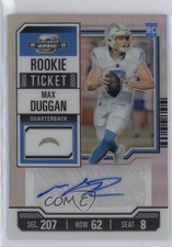 2023 Panini Contenders Optic Rookie Ticket Silver Prizm Max Duggan Auto 0nr3