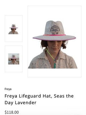 FREYA Seas the Day Lifeguard Straw Hat S/M NWOT $118 Anthropologie Beach Seas the Day Lifeguard Hat – Freya main image 4