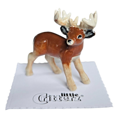 LITTLE CRITTERZ Deer ''Buck'' Miniature Figurine New FREE SHIPPING LC968