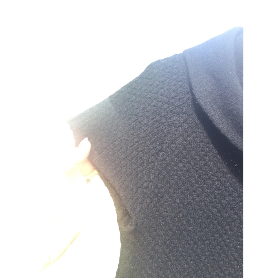 Velvet womens short sleeve sweater size P petite wool cashmere turtleneck black - Image 4 of 4