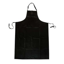 Chemical Resistant Bib Apron, Polyester/SBR Rubber, 29 mil Thick, 45 in L,
