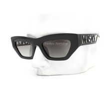 Versace Sunglasses VE 4432-U 5232/11 Thick Black Cat Eye Frame Gray Lens No Case