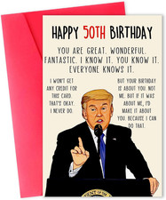 Funny 50Th Birthday Card, Great 50Th Birthday Gifts, Naughty Birthday Card for H