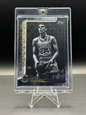 2025 Topps Flagship Rick Barry Black Friday Parallel /25 SSP #258 Warriors