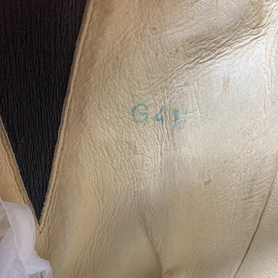 Botas de moto BMW Motorrad vintage años 80 cuero turismo talla 41 gris redondo Foto 4 de 4