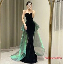 Women's Evening Dress Party Sleeveless High Waist Slim Full Length Ball Gown Hot