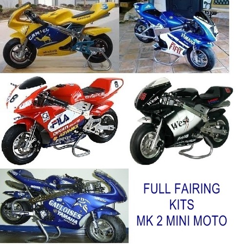 Minimoto Fairings Plastics Set Seat Screen For 49cc Mk2 2 Stroke Mini Moto Ebay