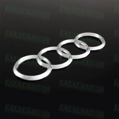 AUDI Rear Rings 178mm 7'' Chrome Trunk Lid Emblem Badge Logo A4 R8 A7 TT
