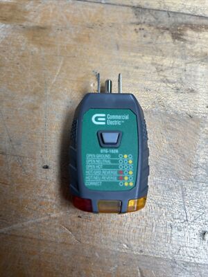 Outlet Tester with GFCI Commercial Electric OTG-102R 