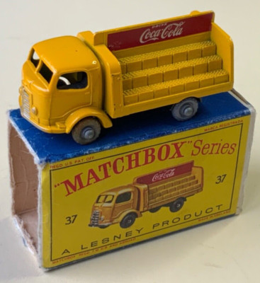Matchbox Lesney # 37b Bantam Karrier Coca Cola even load 4GPW NMint POOR box