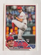 TOPPS 2023 MARK APPEL #259 ROOKIE PITCHER PHILADELPHIA PHILLIES BASEBALL CARD