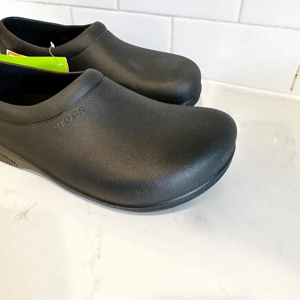 Crocs on the deals clock slip ons