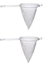 2 Pack Spanish Coffee Filter Strainer Colador Flannel Cloth 7" Reusable