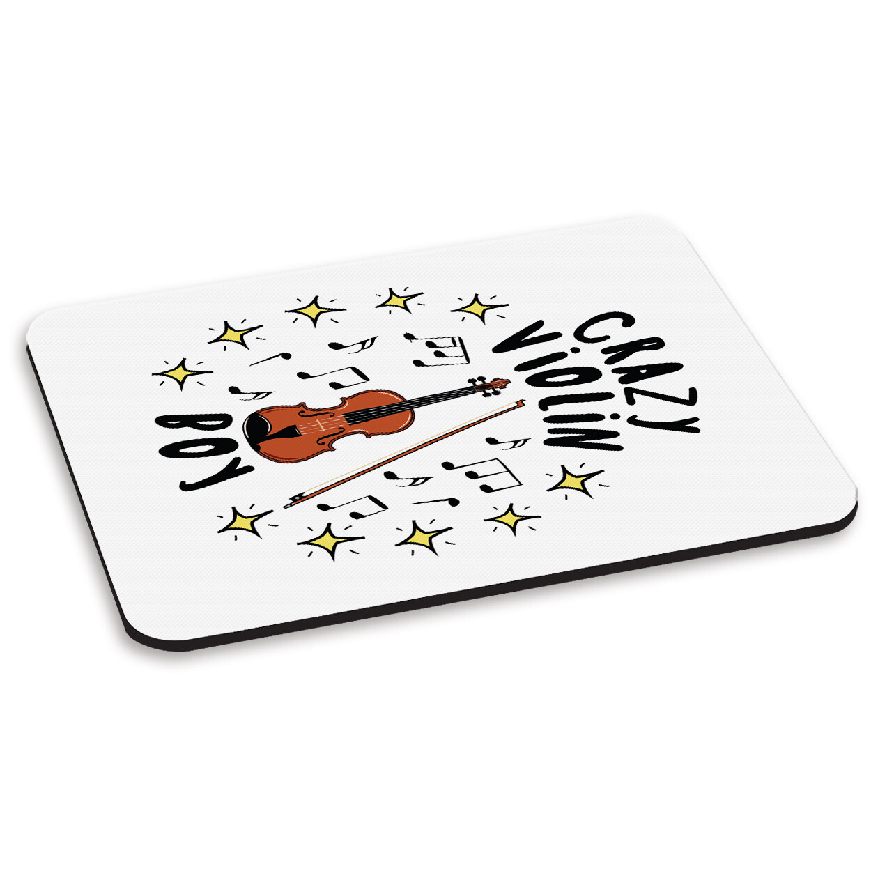 Crazy Violin Boy Stars PC Computer Mouse Mat Pad Music Joke Son Violinist Funny